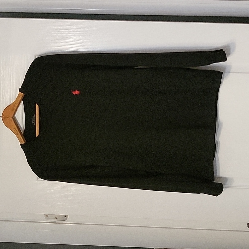 Polo Ralph Lauren long Sleeved black shirt - size M Slim Fit - GUC